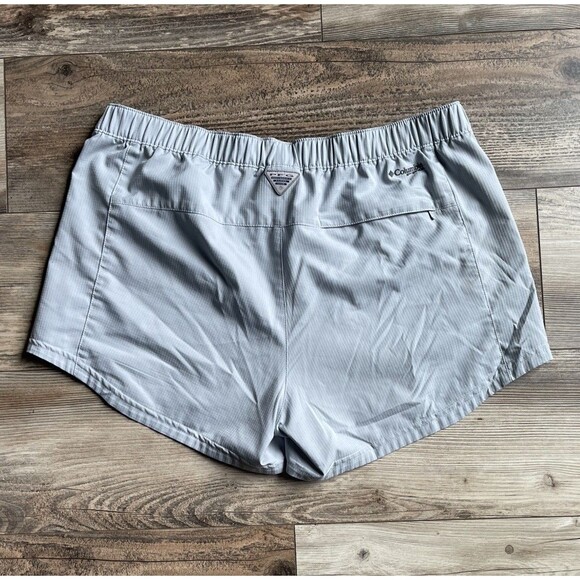 Columbia PFG Shorts Womens Large Gray Coral Point II Omni-Shade UPF 30 Nylon - Picture 2 of 8